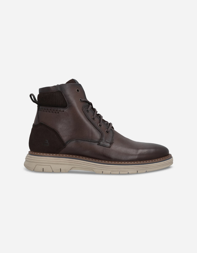 Botines Bototos Urbanos Hombre Cuero Track-6-22 Café Bullboxer