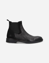 Botines Chelsea Hombre Cuero Transit-6-31 Negro Bullboxer