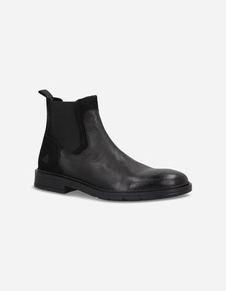 Botines Chelsea Hombre Cuero Transit-6-31 Negro Bullboxer