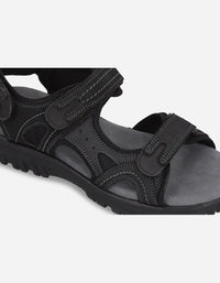 Sandalias Hombre Cuero Tuent-9-30 Negro