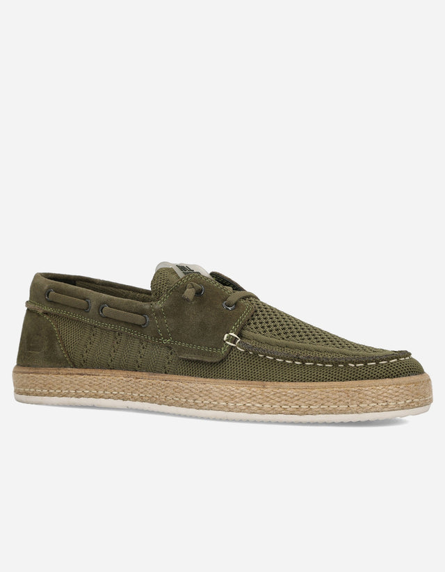 Náuticos Hombre Textil Malla Tulum Verde Bullboxer