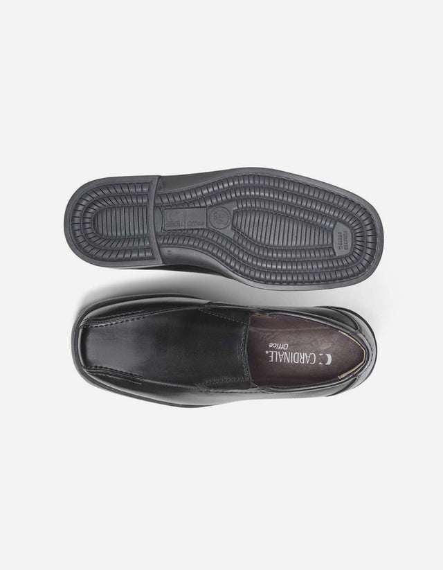 Zapatos Hombre Cuero Slip-On 24 Flex Twister-3-72-Negro