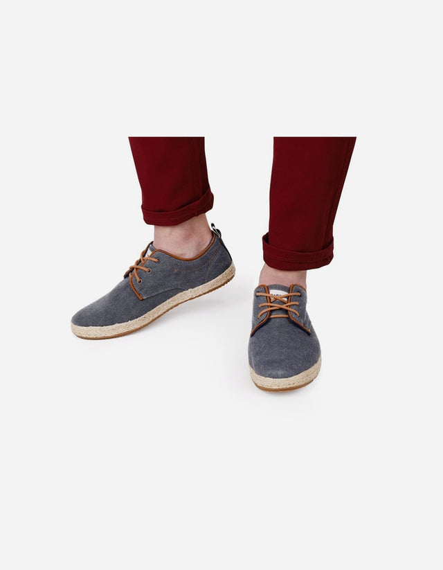 Alpargatas Hombre Textil Con Cordones Vallarta-0-03 Gris