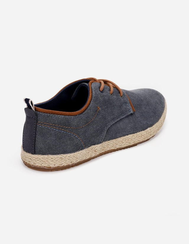 Alpargatas Hombre Textil Con Cordones Vallarta-0-03 Gris