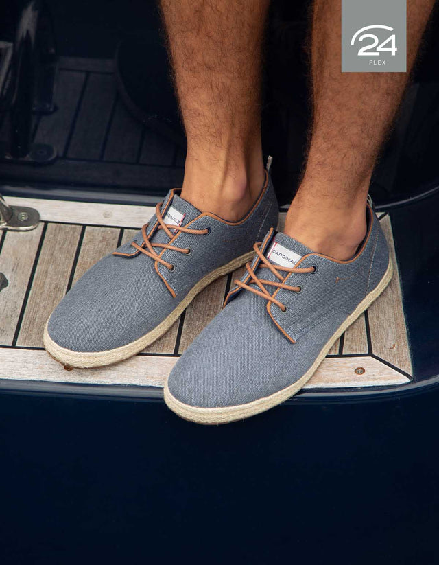 Alpargatas 24 Flex Hombre Textil Vallarta Gris