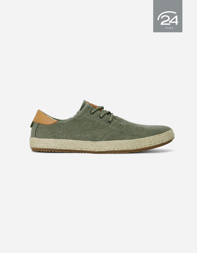 Alpargatas Hombre Textil 24 Flex Vallarta Verde
