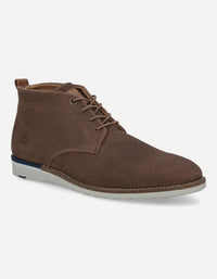 Bullboxer Botines Hombre Cuero Cordones Elasticados Varos-6-76 Brandy