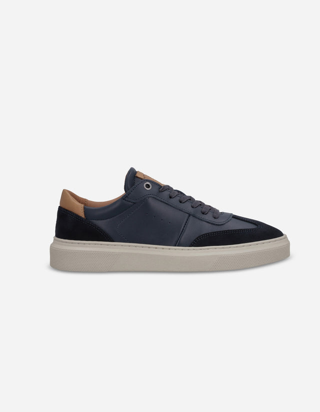 Zapatillas Urbanas Hombre Cuero Vex-0-01 Azul