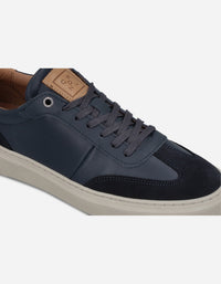 Zapatillas Urbanas Hombre Cuero Vex-0-01 Azul