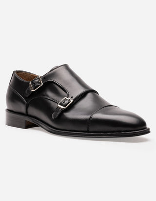 Zapatos Hombre Formales Magno Suela Cuero Hecho En Italia Vittorio-1-30 Negro