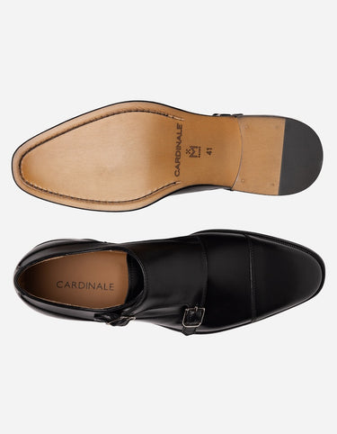 Zapatos Hombre Formales Magno Suela Cuero Hecho En Italia Vittorio-1-30 Negro