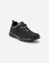 Zapatillas Hombre Cuero Y Textil Walker-0-06-Negro