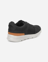 Zapatillas Hombre Cuero Y Textil Walker-0-17 Negro