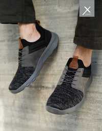 Zapatillas Livianas X-light Hombre Cuero Walker-0-32 Gris