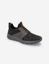 Zapatillas Hombre Cuero Y Textil Walker-0-32 Gris