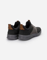 Zapatillas Hombre Cuero Y Textil Walker-0-32 Gris