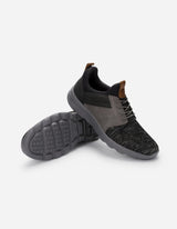 Zapatillas Hombre Cuero Y Textil Walker-0-32 Gris