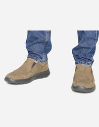 Zapatillas Hombre Cuero Slip-On Walker-3-02-Taupe