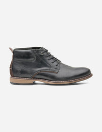 Botines Hombre De Cuero York-6-47-Negro