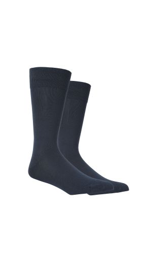PACK 2 PARES CALCETINES HILO 44N-AZUL A